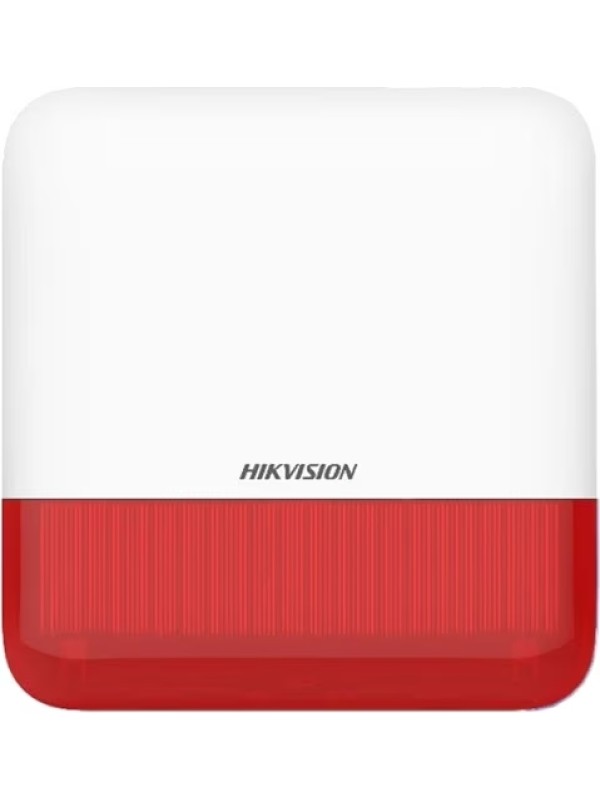 Hikvision Kablosuz Kırmızı Harici Siren DS-PS1-E-WE Hikvision Kablosuz Kırmızı Harici Siren DS-PS1-E-WE