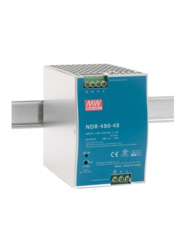 MEANWELL 480W Endüstriyel DIN Rail NDR-480-48