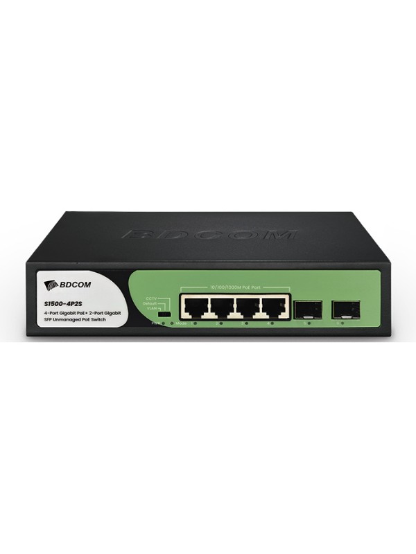 BDCOM 4 port PoE Switch S1500-4P2S BDCOM 4 port PoE Switch S1500-4P2S