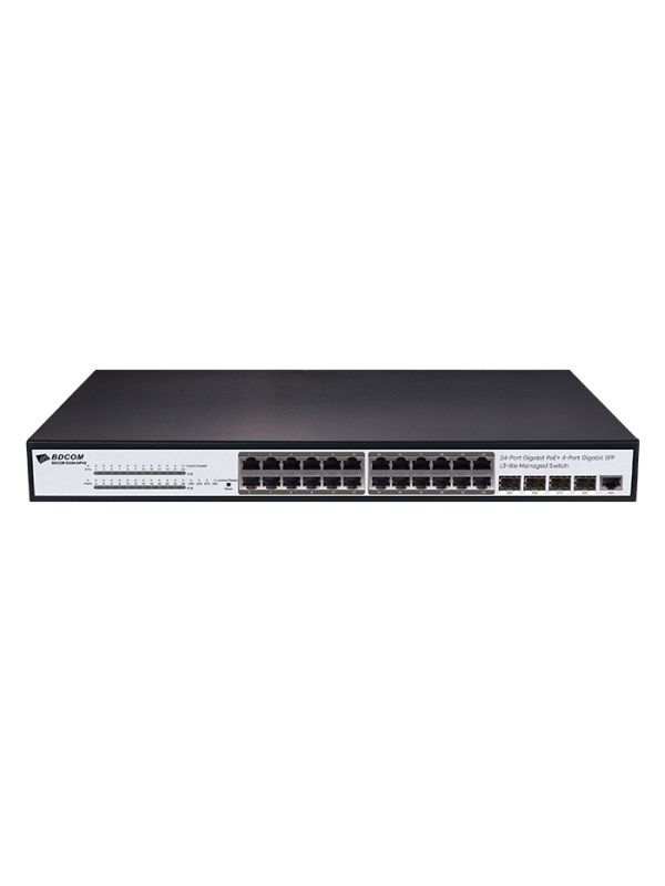 Bdcom 24 Port Yönetilebilir PoE Switch S2500-24P4S Bdcom 24 Port Yönetilebilir PoE Switch S2500-24P4S