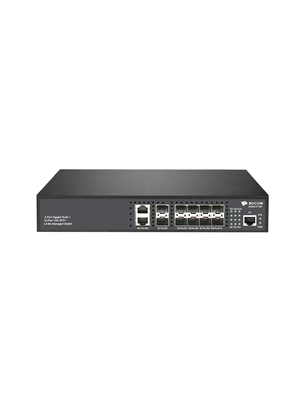 BDCOM L3-Lite Yönetilebilir Network Switch S2900-2T10X BDCOM L3-Lite Yönetilebilir Network Switch S2900-2T10X