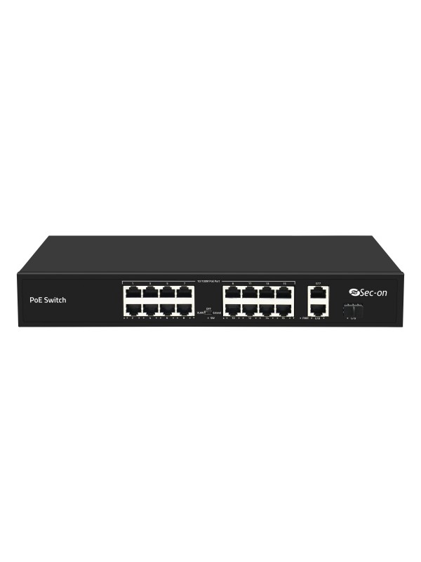 Sec-on 19 Port Gigabit Uplink 100M PoE Switch Sec-on Sec-on 19 Port Gigabit Uplink 100M PoE Switch Sec-on